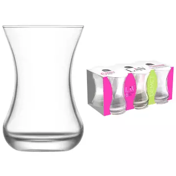 Lav Demet Optikli Çay Bardağı 135 cc 6'lı Paket (LV-DMT303)