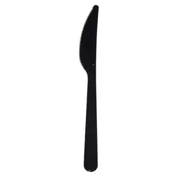 Lüks Plastik Bıçak 100'lü Paket - 2.8 gr - Siyah