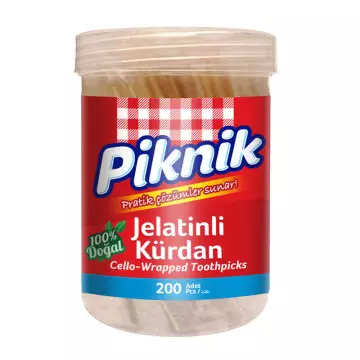 Piknik Jelatinli Bambu Kürdan 200'lü