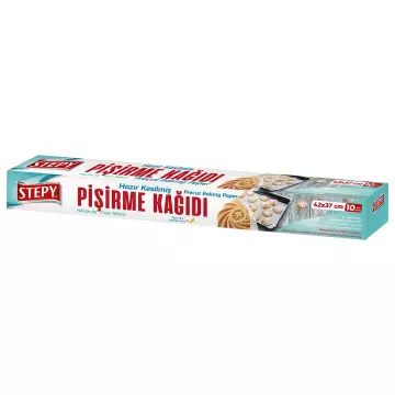 Stepy Hazır Kesilmiş Pişirme Kağıdı 43x37 cm - 10 Yaprak