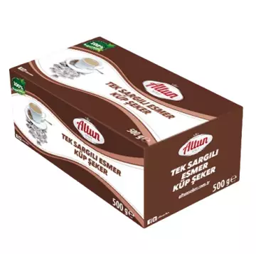 Altun Küp Şeker Esmer Tek Sargılı 500 gr