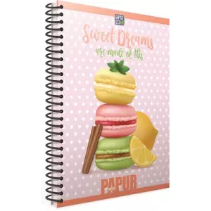 Gıpta Papur Notes 4959 Spiralli Karton Kapak Kareli A4 Defter 60 Yaprak
