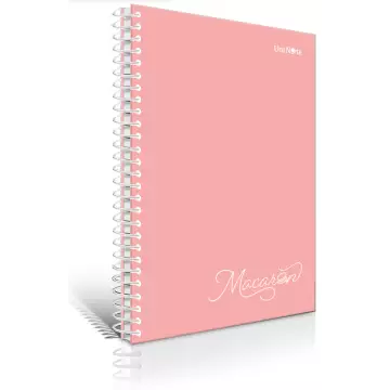 Çınar 55175 Macaron Spiralli Pastel Sert Kapak Kareli 17x24 Defter 120 Yaprak