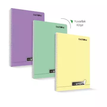Çınar I'm Smart Spiralli PP Kapak Çizgili A4 Defter 60 Yaprak