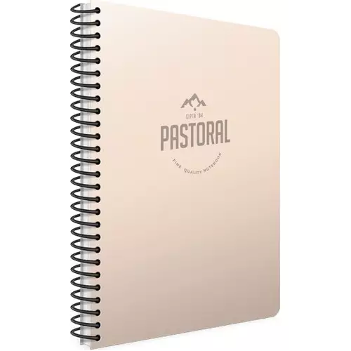 Gıpta 3242 Pastoral Spiralli PP Kapak Kareli 17x24 Defter 72 Yaprak