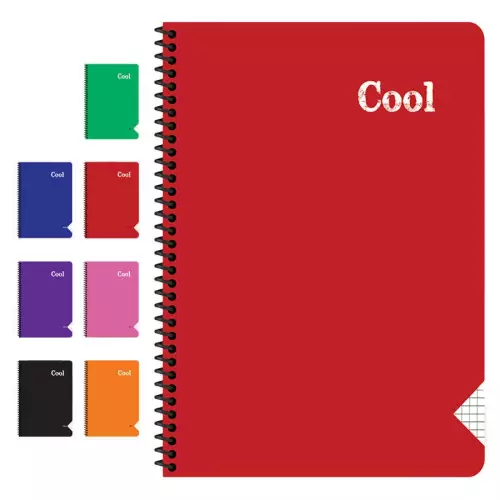 Keskin Color Cool Spiralli PP Kapak A4 Çizgili Defter - 96 Yaprak
