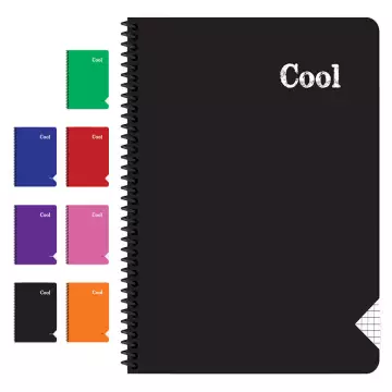 Keskin Color Cool Spiralli PP Kapak A4 Kareli Defter - 96 Yaprak