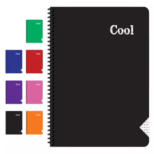 Keskin Color Cool Spiralli PP Kapak A4 Kareli Defter - 96 Yaprak