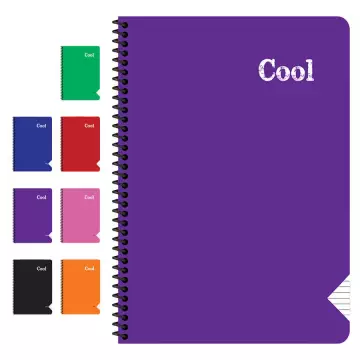Keskin Color Cool Spiralli PP Kapak A5 Kareli Defter - 96 Yaprak