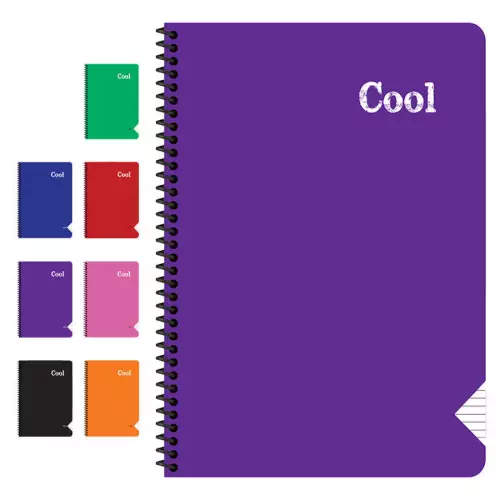 Keskin Color Cool Spiralli PP Kapak A5 Kareli Defter - 96 Yaprak