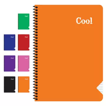 Keskin Color Cool Spiralli PP Kapak A5 Çizgili Defter - 96 Yaprak