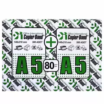 Copier Bond A5 Fotokopi Kağıdı 80 gr 1 Paket 1.000 Yaprak