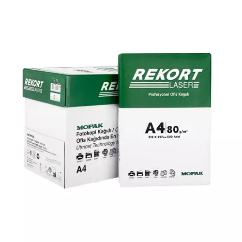 Mopak Rekort A4 Fotokopi Kağıdı 80 gr 5'li Paket 2500 Yaprak