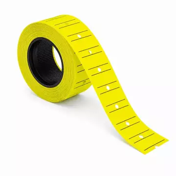 Kraf Motex Etiket 12x21 Fosforlu Sarı 12'li Paket
