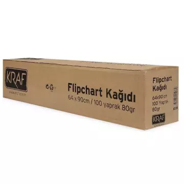 Kraf 702G Flipchart Kağıdı Rulo 64x90 cm 100 Yaprak