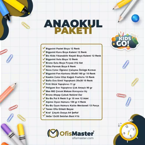 Anaokulu Kırtasiye Paketi