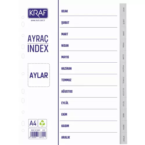 Kraf 1003 Seperatör Ayraç Aylar