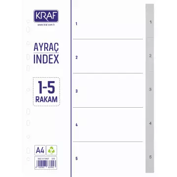 Kraf 1005 Seperatör Ayraç 1-5 Rakam