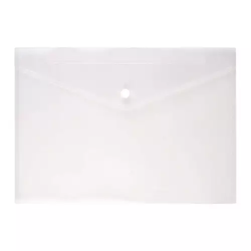 Kraf 1209 Çıtçıtlı Dosya A4 Şeffaf