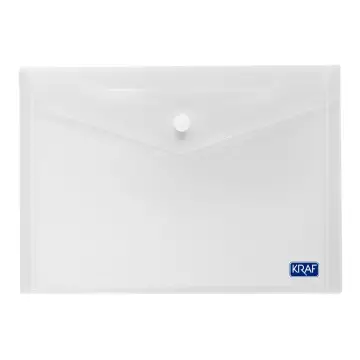 Kraf 1239 Çıtçıtlı Dosya A5 Şeffaf