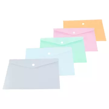 Kraf 1279 Çıtçıtlı Dosya A4 Pastel Asorti Renk