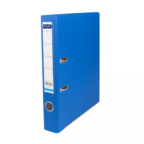 Kraf Plastik Klasör Dar A4 Mavi