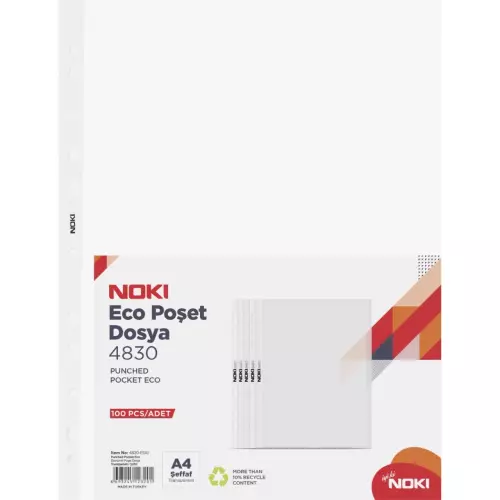 Noki 4830 A4 Eco Poşet Dosya 100'lü Paket