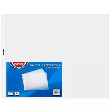 Noki 4836 A3 Şeffaf Poşet Dosya Yatay 25'li Paket