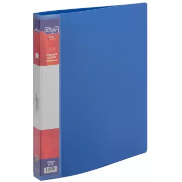 Kraf 4 Halkalı Tanıtım Klasörü 1050/4R A4 Mavi