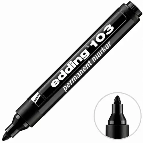 Edding 103 Permanent Marker Kalem Siyah