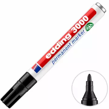 Edding 3000 Permanent Marker Kalem Siyah