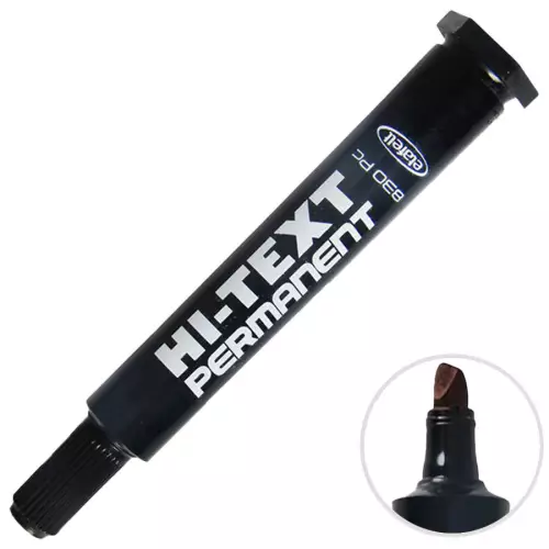 Hi-Text PC 830 Permanent Markör Kesik Uçlu Koli Kalemi Siyah