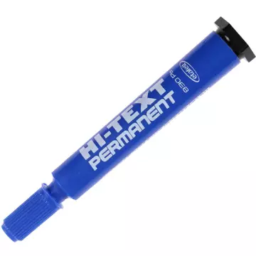 Hi-Text PB 830 Marker Kalem Yuvarlak Uç Koli Kalemi Mavi