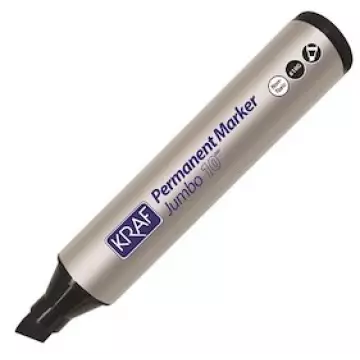 Kraf 610G Permanent Markör Jumbo 10 mm - Siyah
