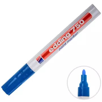 Edding 750 Boya Marker Kalem Kalın Uç Mavi
