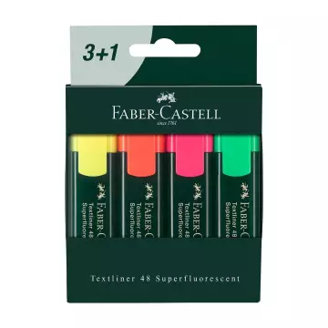 Faber Castell Fosforlu Kalem 3+1 Set