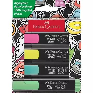 Faber Castell Fosforlu Kalem Graffiti Textliner 4'lü Set (254690)
