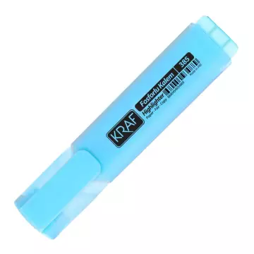Kraf 385 Fosforlu Kalem - Mavi