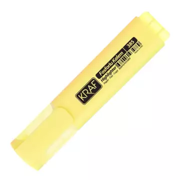 Kraf 385 Fosforlu Kalem - Sarı