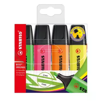 Stabilo Boss Original 70/4 Fosforlu Kalem 4'lü Set