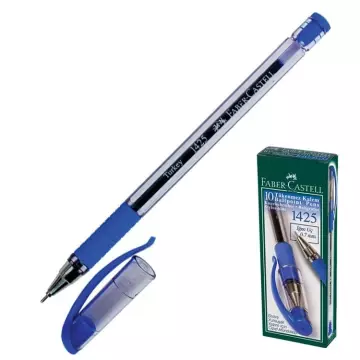 Faber Castell 1425 Tükenmez Kalem İğne Uç 0.7 Mavi 10'lu Paket