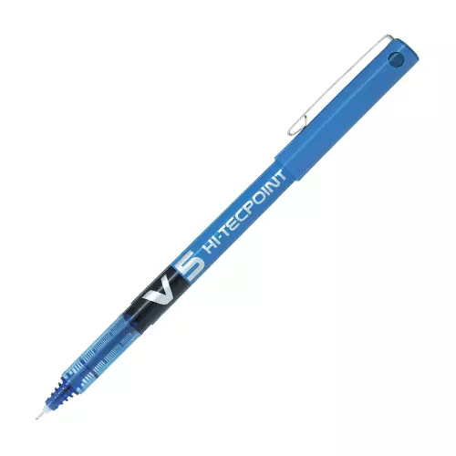 Pilot V5 Hi-Tecpoint İğne Uçlu Roller Kalem Tükenmez Kalem 0.5 - Mavi