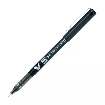 Pilot V5 Hi-Tecpoint İğne Uçlu Roller Kalem Tükenmez Kalem 0.5 - Siyah