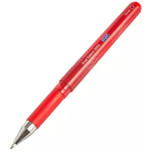 Kraf 305G İmza Kalemi 1.0 Kırmızı