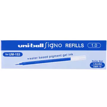 Uni-Ball Signo Broad UM-153 (UMR-10) İmza Kalemi Yedeği 12'li Mavi