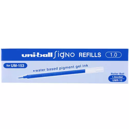 Uni-Ball Signo Broad UM-153 (UMR-10) İmza Kalemi Yedeği 12'li Kırmızı
