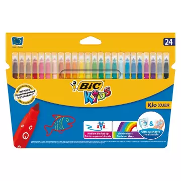 Bic Kids Couleur 841800 Yıkanabilir Keçeli Boya Kalemi 24'lü Paket