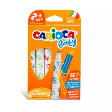 Carioca Bebek Jumbo Süper Yıkanabilir Keçeli Boya Kalemi 6'lı (42813)