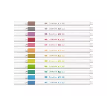 Kraf 444 Color Liner Keçe Uçlu Kalem Seti 0.5 mm 12'li Set