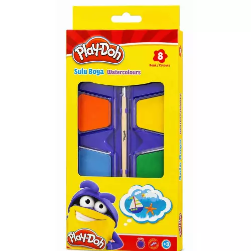 Play-Doh Sulu Boya Jumbo 35 mm 8 Renk